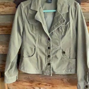 French Cuff corduroy waste jacket
